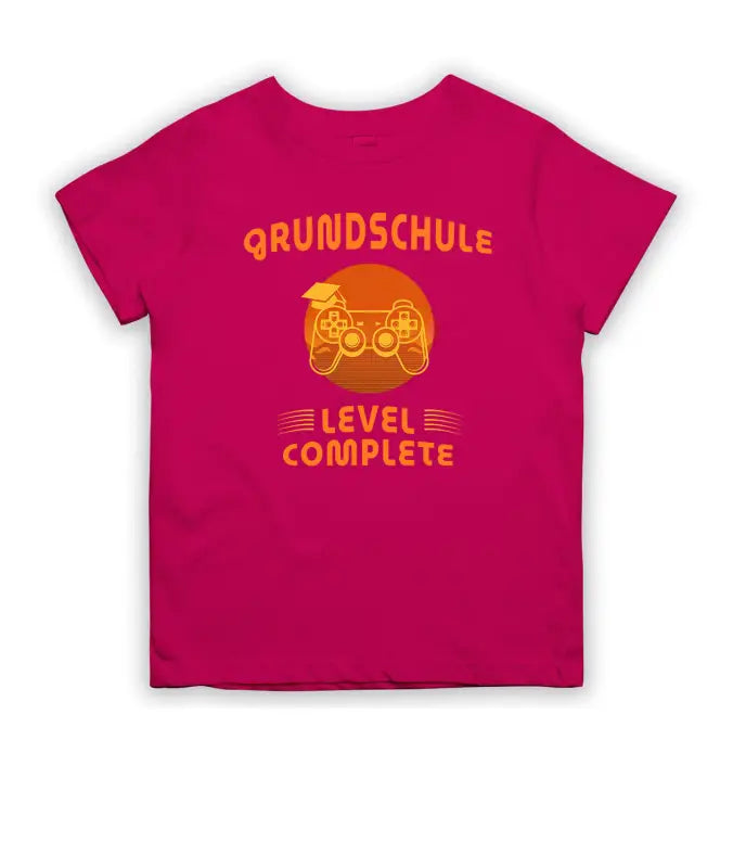 Grundschule Level Complete Kinder T - Shirt - 104 - 110 / Pink