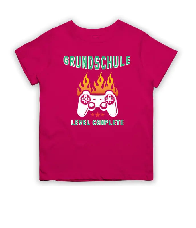 Grundschule Level Complete Kinder T - Shirt - 104 - 110 / Pink