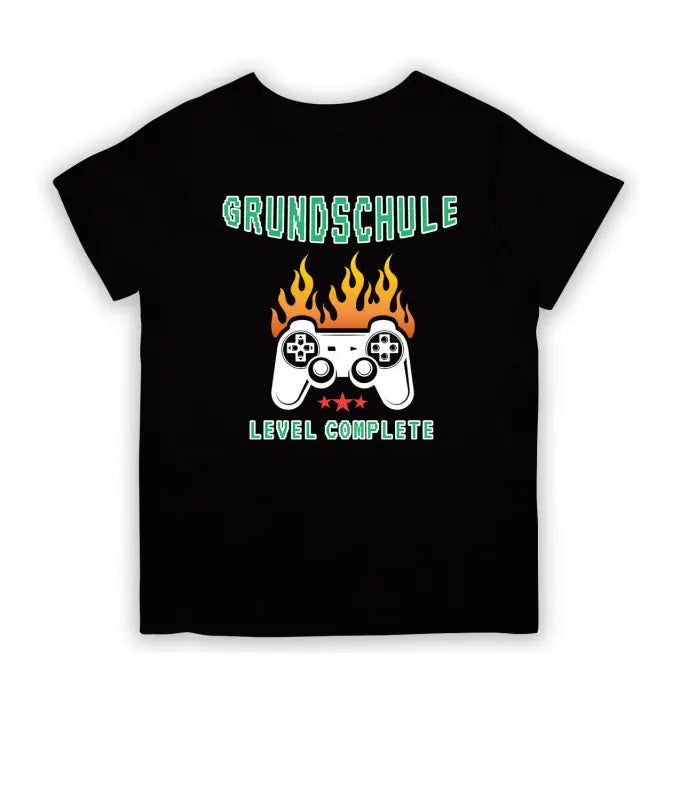 Grundschule Level Complete Kinder T - Shirt - 104 - 110 / Schwarz