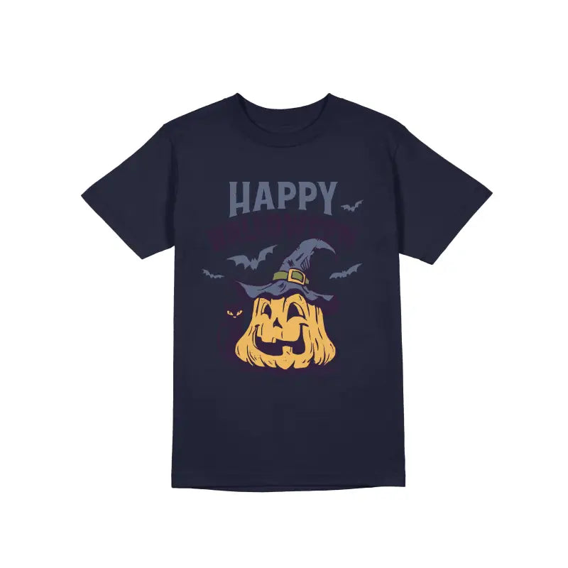 Happy Halloween Herren Unisex T - Shirt - S / Navy