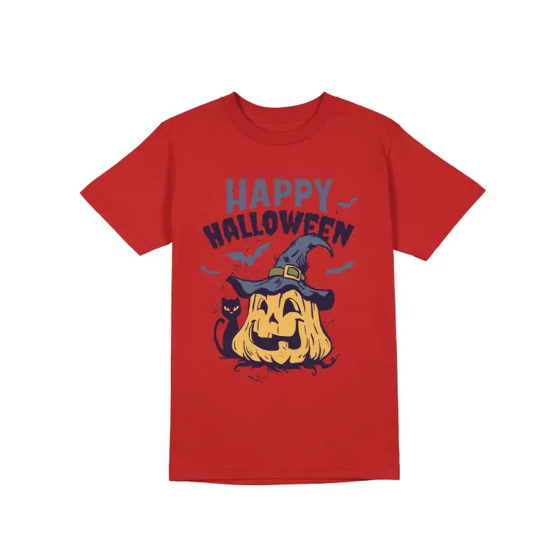 Happy Halloween Herren Unisex T - Shirt - S / Rot