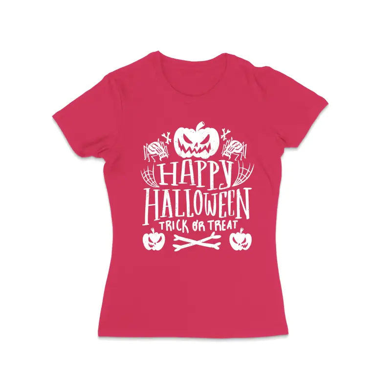 
                      
                        Happy Halloween trick or treat Damen T - Shirt - S / Bright Pink
                      
                    