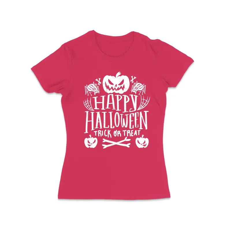Happy Halloween trick or treat Damen T - Shirt - S / Bright Pink