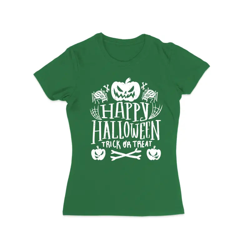 
                      
                        Happy Halloween trick or treat Damen T - Shirt - S / Grün
                      
                    