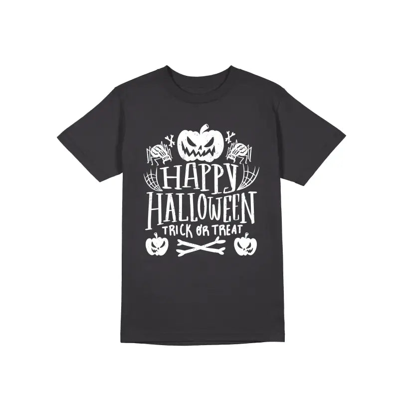Happy Halloween trick or treat Herren Unisex T - Shirt - S / Dunkelgrau
