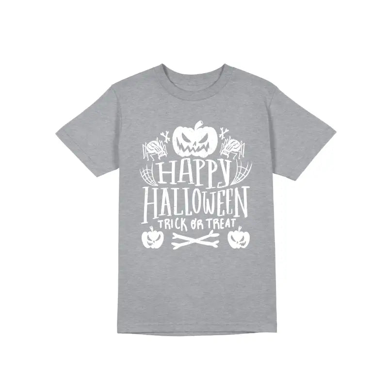 Happy Halloween trick or treat Herren Unisex T - Shirt - S / Grau
