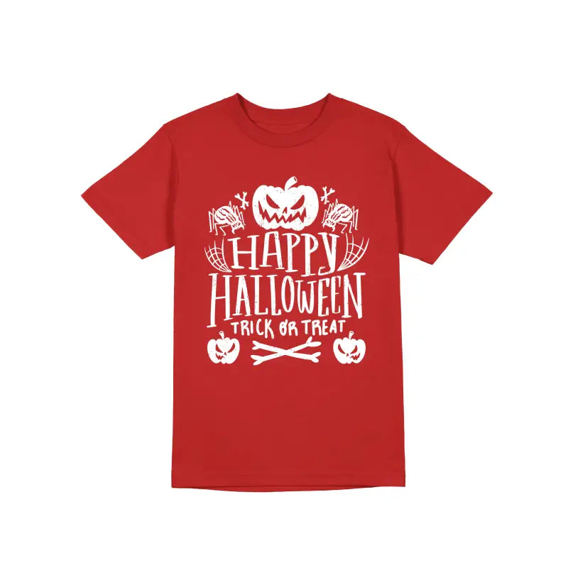 Happy Halloween trick or treat Herren Unisex T - Shirt - S / Rot