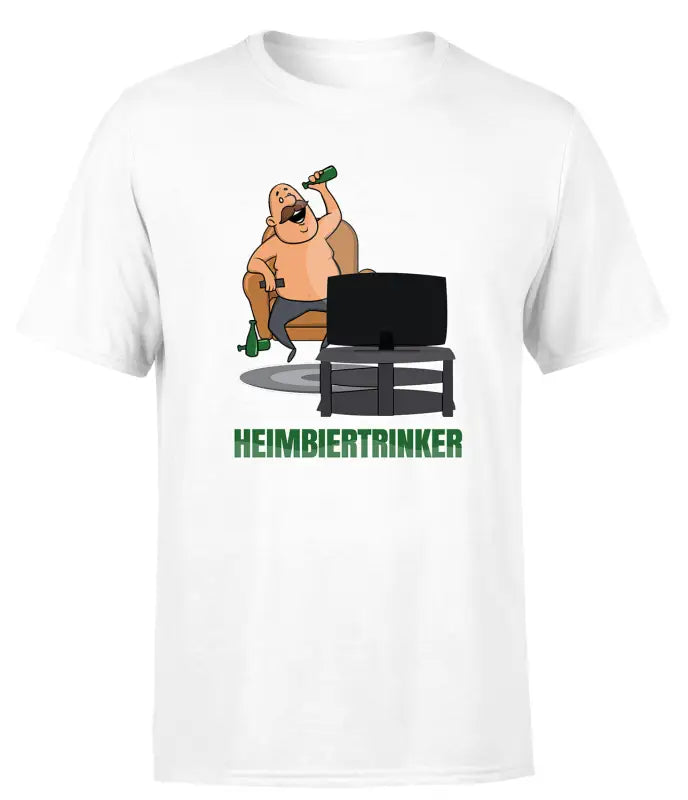 Heimbierbräu Heimbiertrinker T - Shirt Herren - S / Weiss