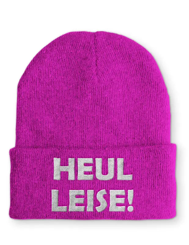 
                      
                        Heul Leise! Statement Mütze mit Spruch - Pink
                      
                    