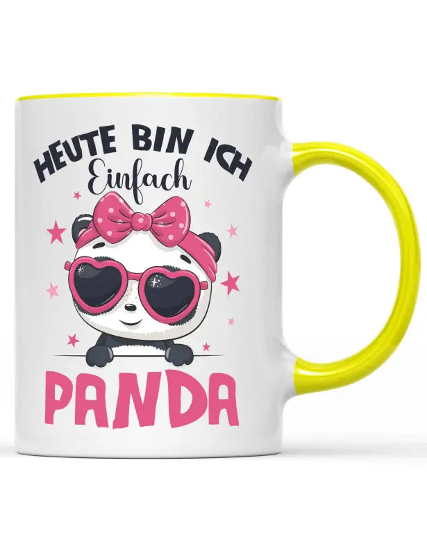 
                      
                        Heute bin ich einfach PANDA Tasse - Gelb
                      
                    