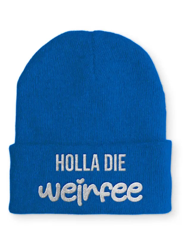 
                  
                    Holla die Weinfee Statement Mütze mit Spruch - Blau
                  
                