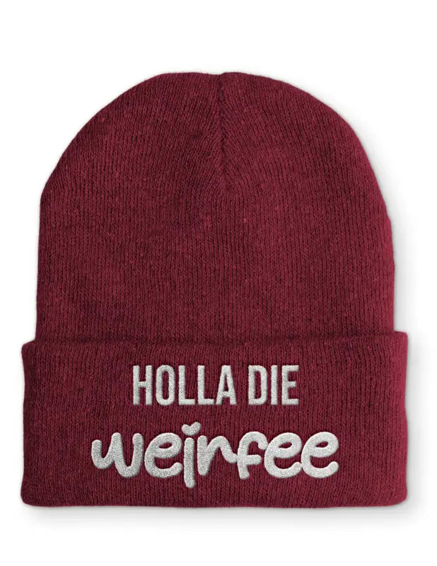 
                      
                        Holla die Weinfee Statement Mütze mit Spruch - Bordeaux
                      
                    