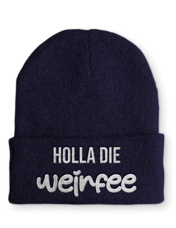 
                  
                    Holla die Weinfee Statement Mütze mit Spruch - Navy
                  
                