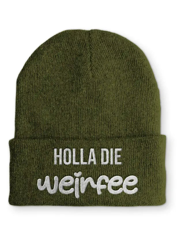 
                      
                        Holla die Weinfee Statement Mütze mit Spruch - Olive
                      
                    