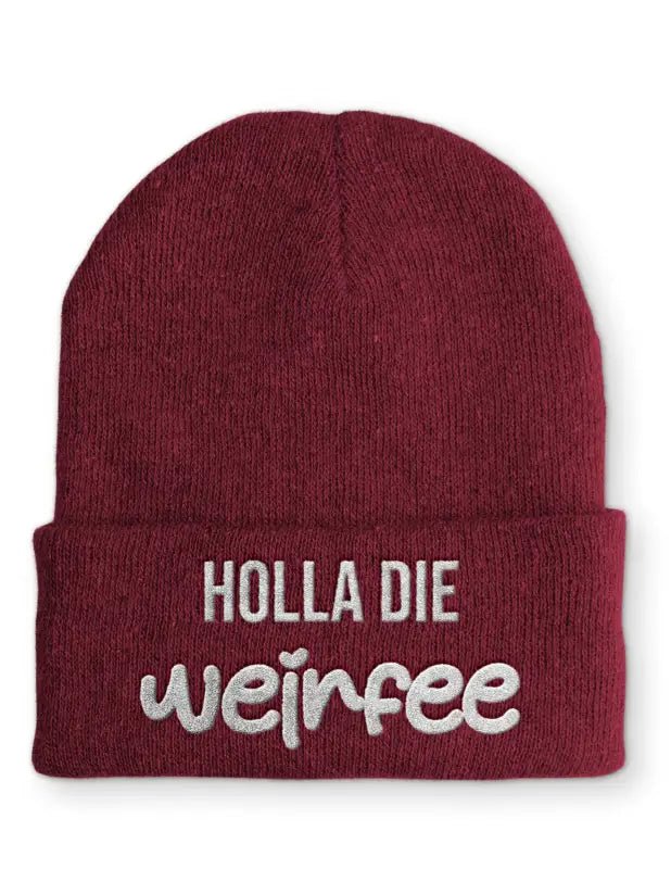 Holla die Weinfee Statement Mütze mit Spruch - tshirtladen - 