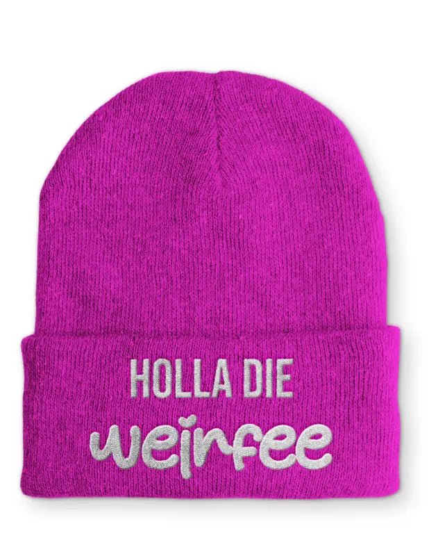Holla die Weinfee Statement Mütze mit Spruch - tshirtladen - 
