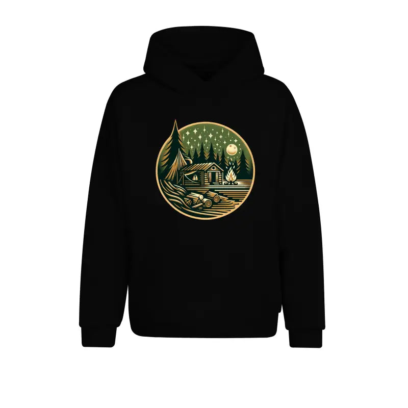 
                      
                        Hütte Mitternacht Statement Hoodie Unisex - XS / Schwarz
                      
                    