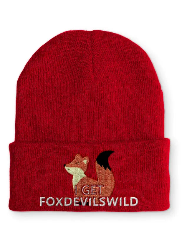 
                      
                        I get Foxdevilswild Beanie Statement Mütze mit Spruch - Rot
                      
                    