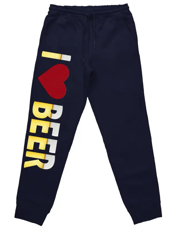 
                  
                    I Love Beer Jogginghose mit lustigem Spruch - Navy / S
                  
                