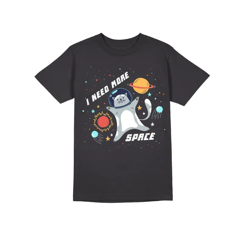 I need more Space Astronaut Herren Unisex T - Shirt - S / Dunkelgrau