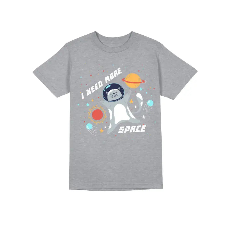 I need more Space Astronaut Herren Unisex T - Shirt - S / Grau