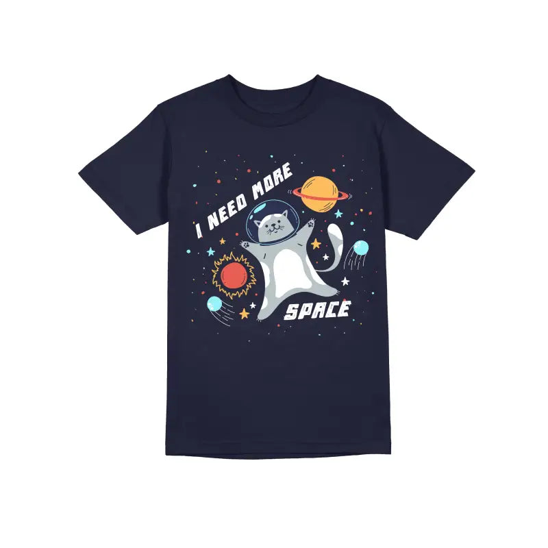 I need more Space Astronaut Herren Unisex T - Shirt - S / Navy