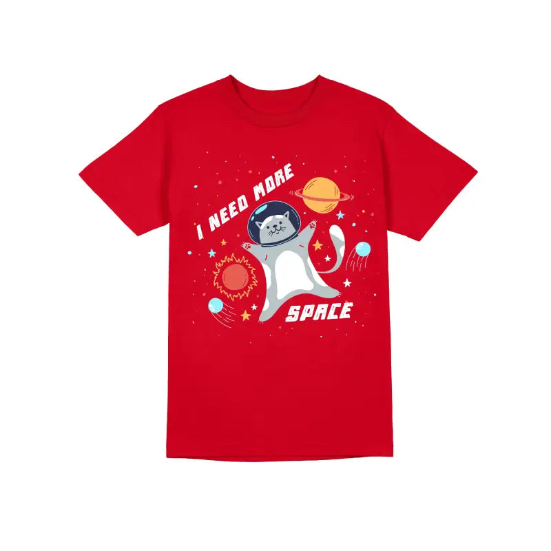 I need more Space Astronaut Herren Unisex T - Shirt - S / Rot