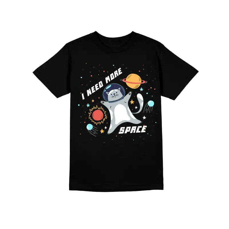 I need more Space Astronaut Herren Unisex T - Shirt - S / Schwarz