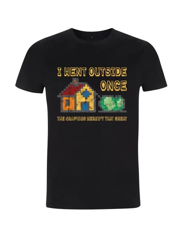I Went Outside Once MC 2.0 Gamer Herren T-Shirt - tshirtladen - 