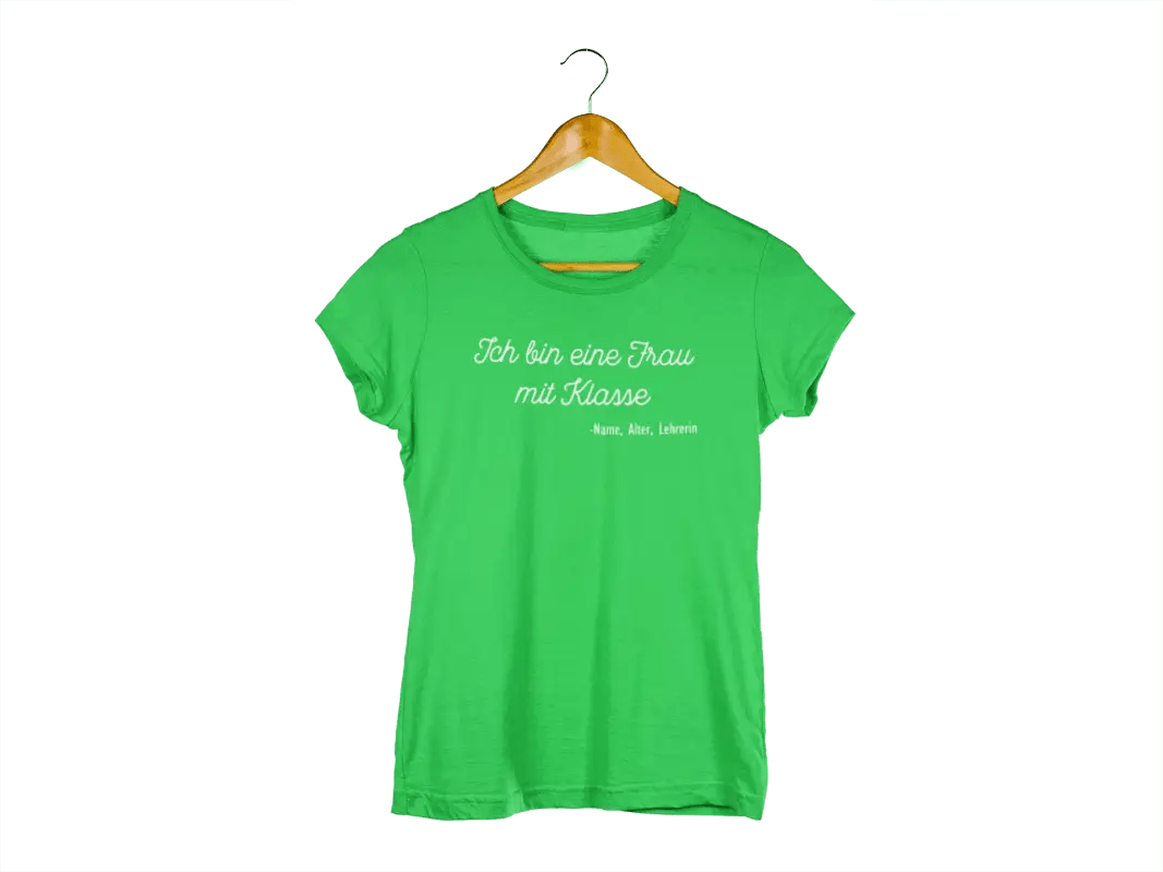 Ich bin eine Frau mit Klasse Damen T-Shirt - tshirtladen - 