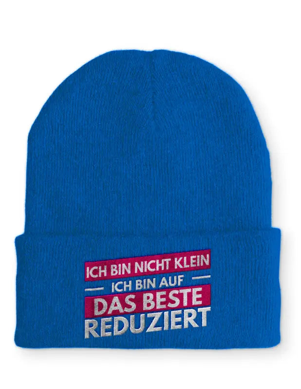 
                      
                        Ich bin nicht klein auf das Beste reduziert Beanie perfekt für die kalte Jahreszeit - Blau
                      
                    