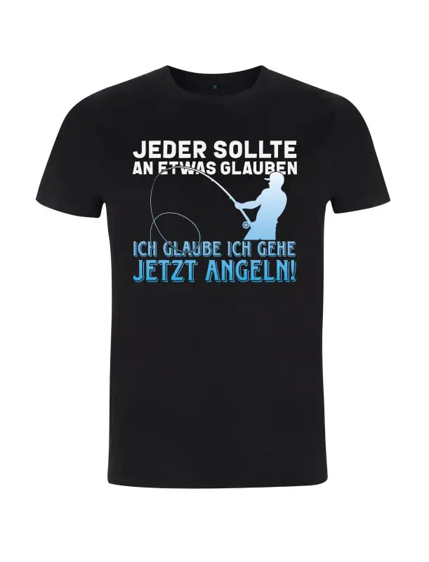 Ich glaube gehe jetzt angeln Herren T - Shirt - S / Schwarz