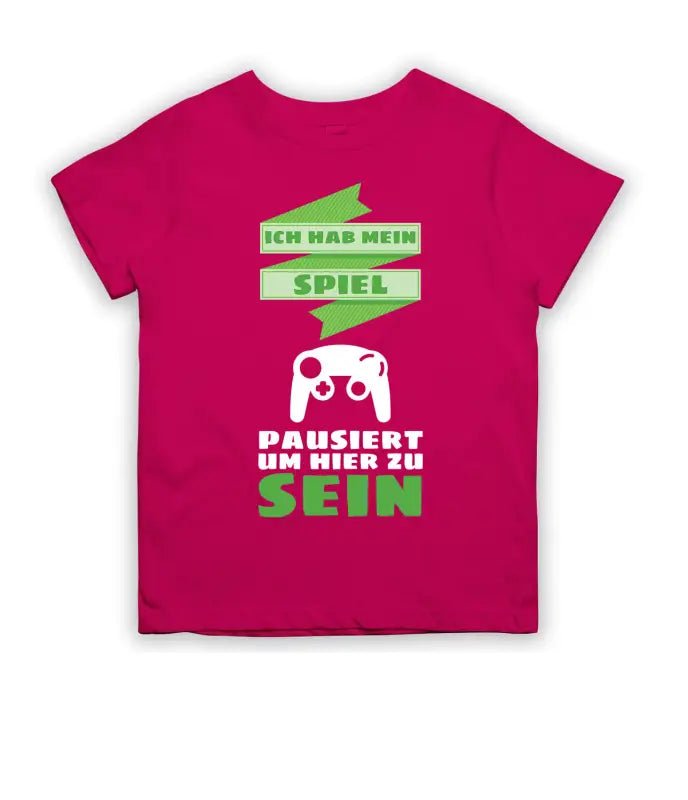 Ich hab mein Spiel pausiert um hier zu sein T-Shirt Kinder - tshirtladen - 