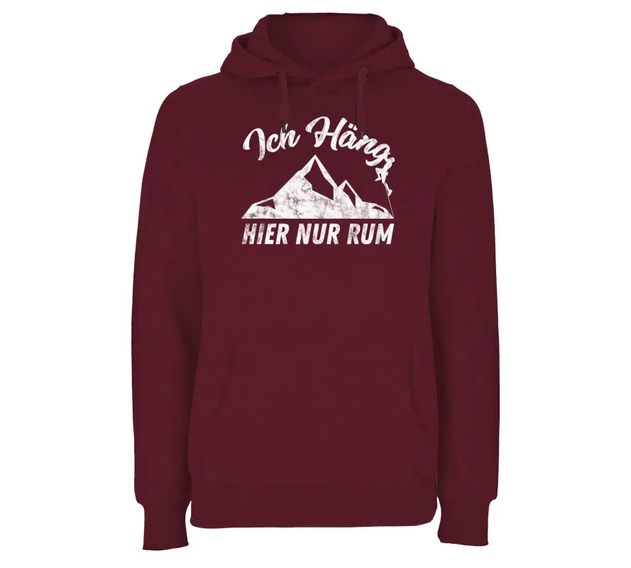 
                      
                        Ich häng hier nur rum Hoodie Unisex - XS / Burgundy
                      
                    