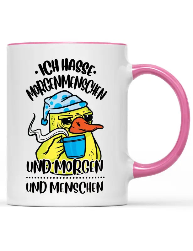 
                      
                        Ich hasse Morgenmenschen und Morgen Menschen Tasse - Rosa
                      
                    