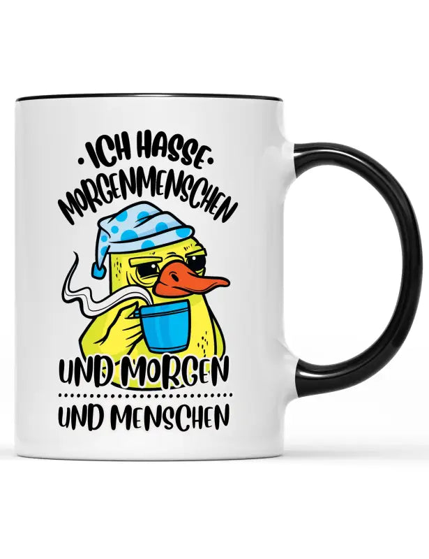 
                      
                        Ich hasse Morgenmenschen und Morgen Menschen Tasse - Schwarz
                      
                    