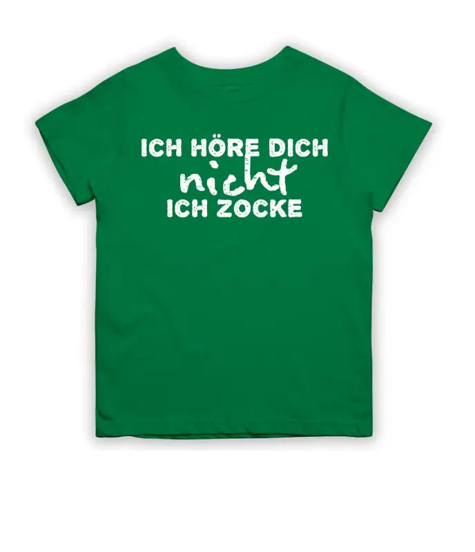 
                      
                        Ich höre dich nicht zocke T - Shirt Kinder - 104 - 110 / Grün
                      
                    