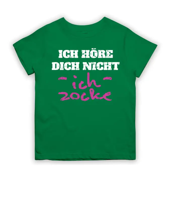 
                      
                        Ich höre dich nicht zocke T - Shirt Kinder - 104 - 110 / Grün
                      
                    