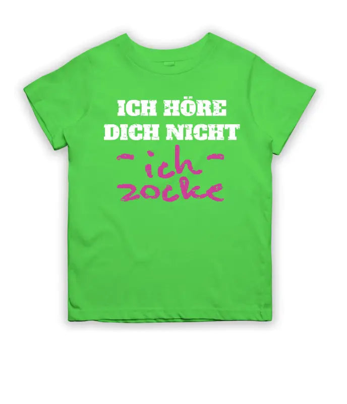 
                      
                        Ich höre dich nicht zocke T - Shirt Kinder - 104 - 110 / Lime
                      
                    