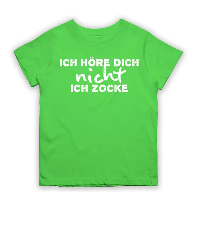 
                      
                        Ich höre dich nicht zocke T - Shirt Kinder - 104 - 110 / Lime
                      
                    