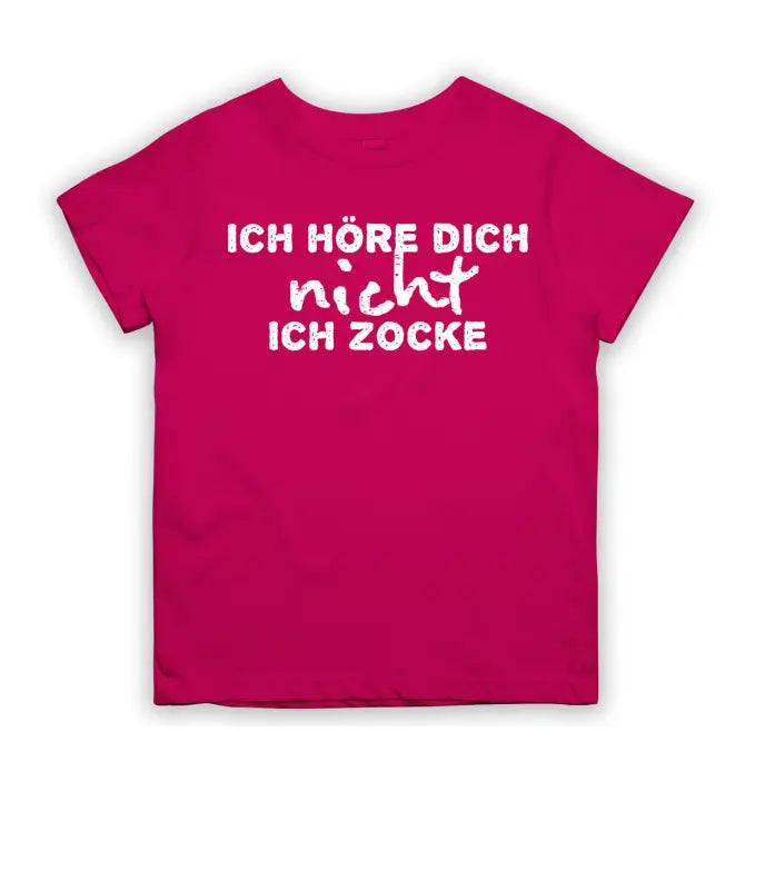 
                      
                        Ich höre dich nicht zocke T - Shirt Kinder - 104 - 110 / Pink
                      
                    