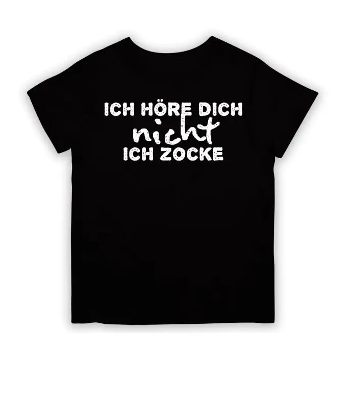 
                      
                        Ich höre dich nicht zocke T - Shirt Kinder - 104 - 110 / Schwarz
                      
                    