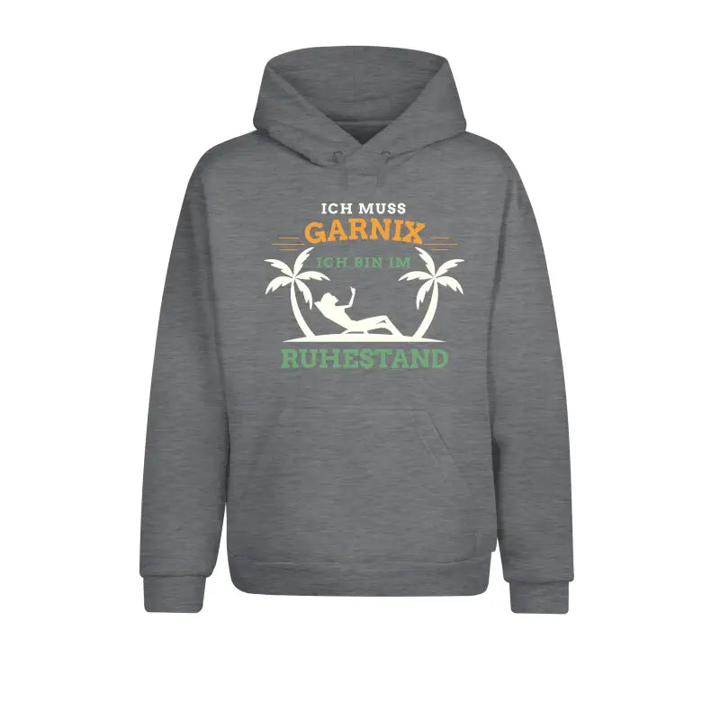 
                      
                        Ich muss garnix bin im Ruhestand Hoodie Unisex - XS / Sports Grey
                      
                    