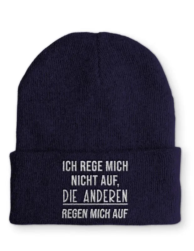 
                      
                        Ich Reg Mich Nicht Auf Die Anderen Regen Statement Mütze mit Spruch - Navy
                      
                    