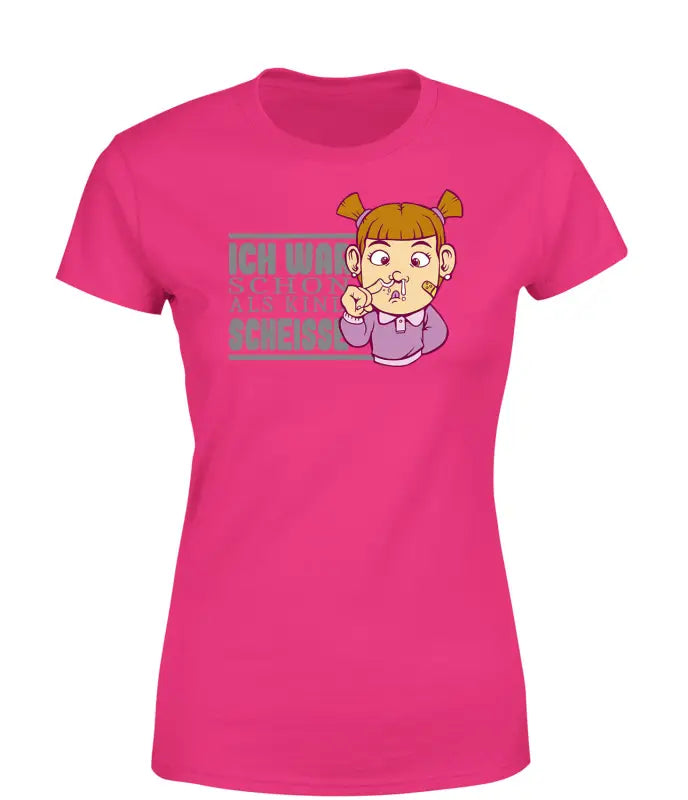 
                      
                        Ich war schon als Kind scheisse! T - Shirt Damen - S / Bright Pink
                      
                    