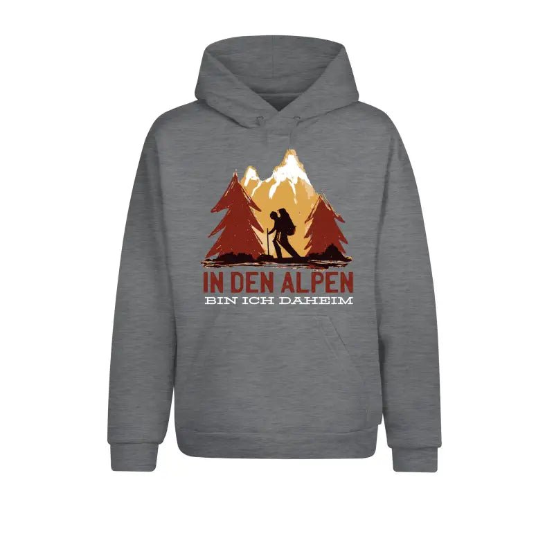 In den Alpen bin ich daheim Outdoor & Wandern Hoodie Unisex - tshirtladen - 