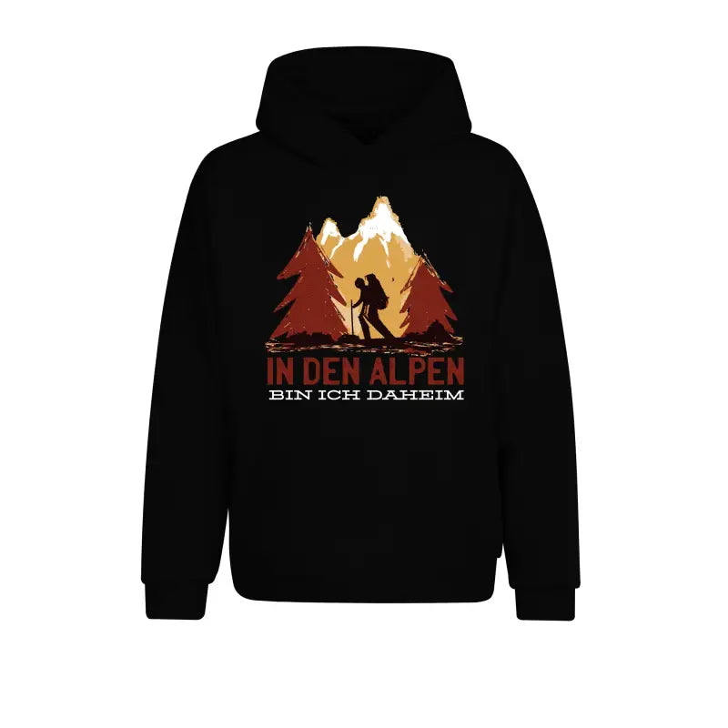 
                      
                        In den Alpen bin ich daheim Outdoor & Wandern Hoodie Unisex - XS / Schwarz
                      
                    