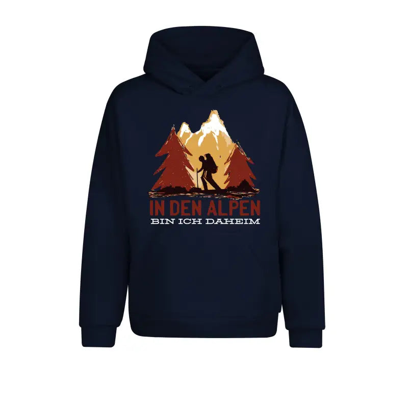 
                      
                        In den Alpen bin ich daheim Outdoor & Wandern Hoodie Unisex - XS / Navy
                      
                    