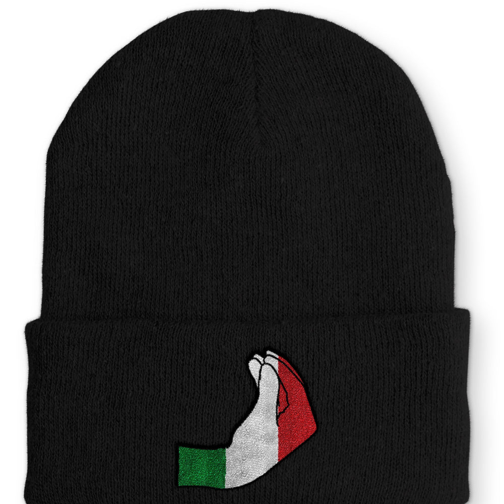 
                  
                    italienische Handzeichen Statement Beanie Mütze mit Spruch - Black - Mütze
                  
                