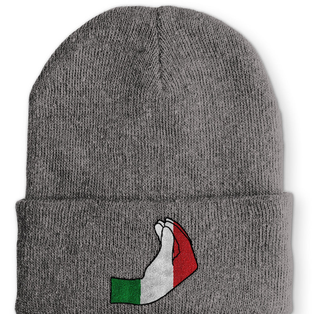 
                  
                    italienische Handzeichen Statement Beanie Mütze mit Spruch - Grey - Mütze
                  
                